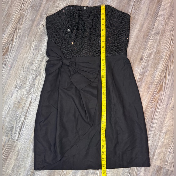 Lilly Pulitzer Abrianna Black Sequin Putting on The Glitz Mini Dress Size 4 - Picture 9 of 9